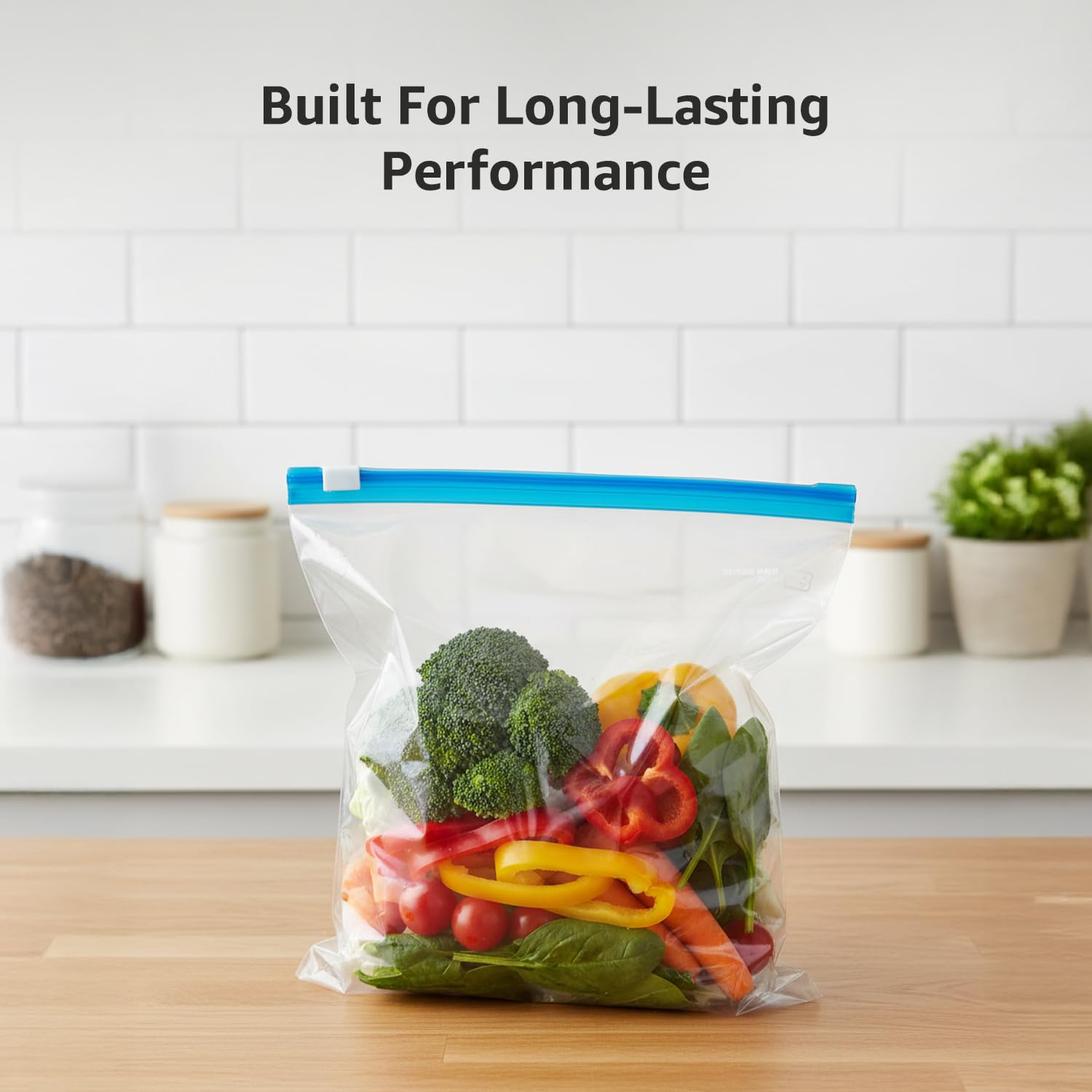 OmniLife Reusable Freezer-Safe Zip Lock Food Storage Bags